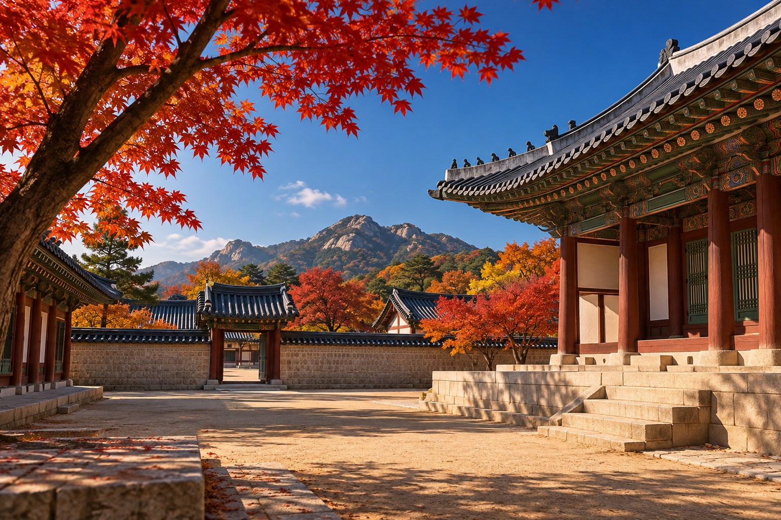 수원 화성 당일치기 코스, 행궁 둘레길 가이드 (2026) 2 수원 화성행궁 내부, 기와 지붕과 마당 풍경