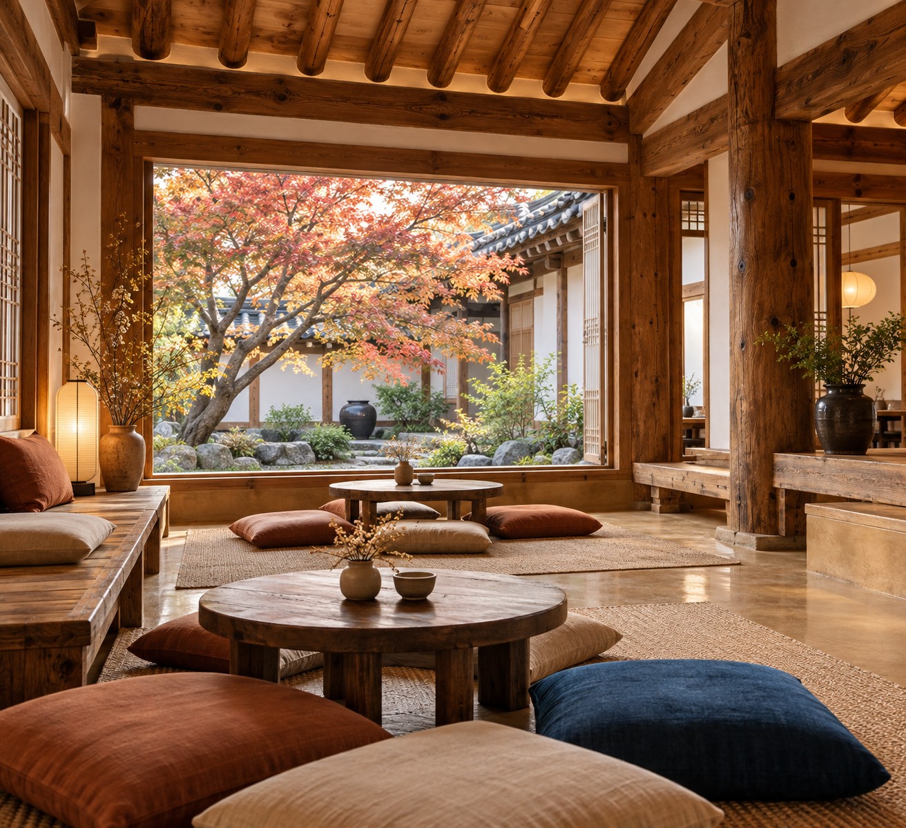 전주 한옥마을 카페 추천 7곳, 숙소 근처 코스 (2026) 2 전주 한옥마을 카페 실내와 한옥 마당 뷰